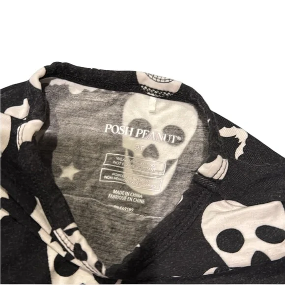 3- Posh Peanut Pajamas Sets Halloween Size 2T hello kitty bats Lot Bundle
